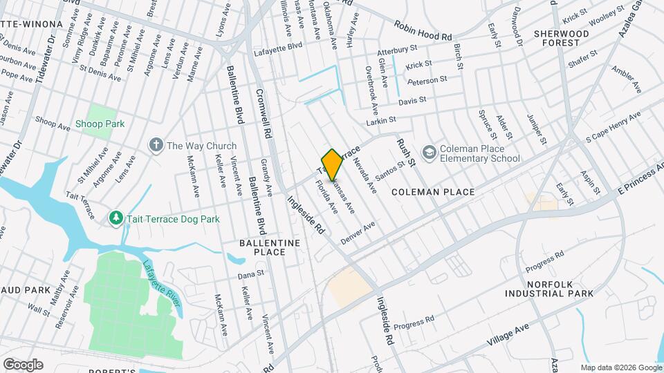 2515 Arkansas Ave, Unit A Map and Location Details