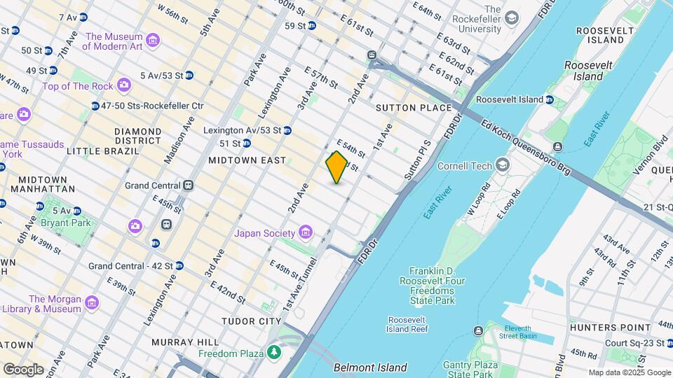 343 E 51st St Mapa y Detalles de la Ubicación