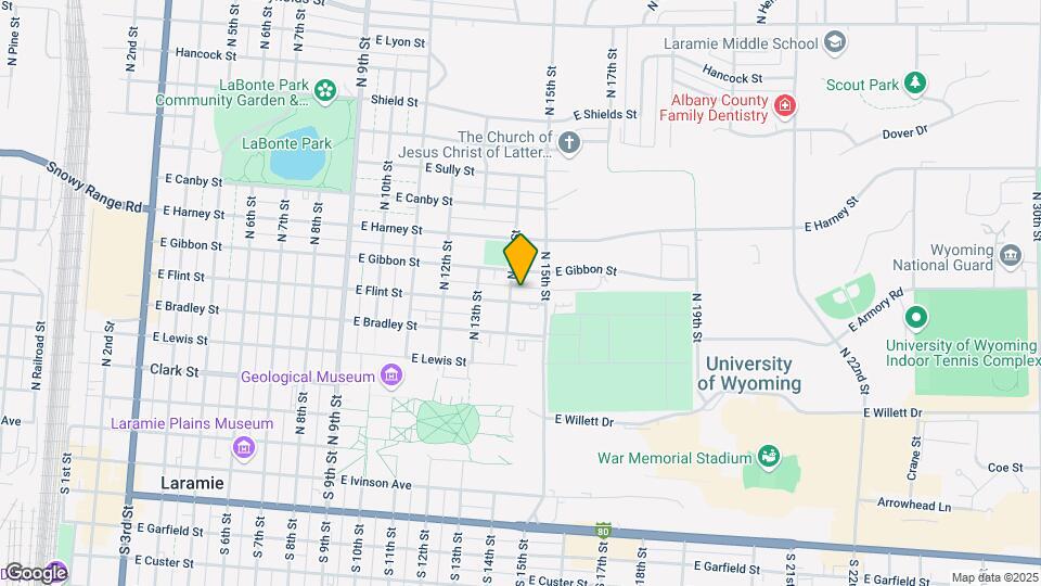 1407 E Flint St Map and Location Details