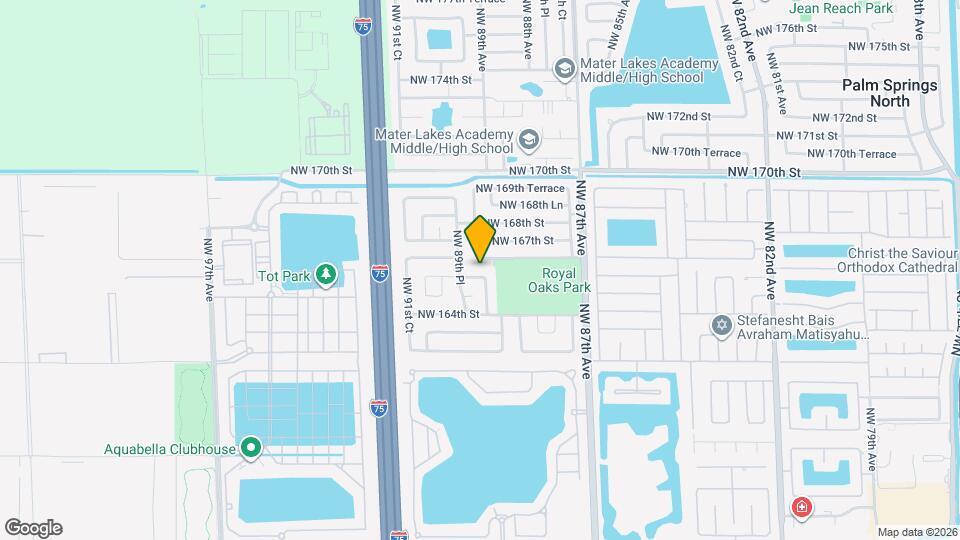 8929 NW 165th Terrace Map and Location Details