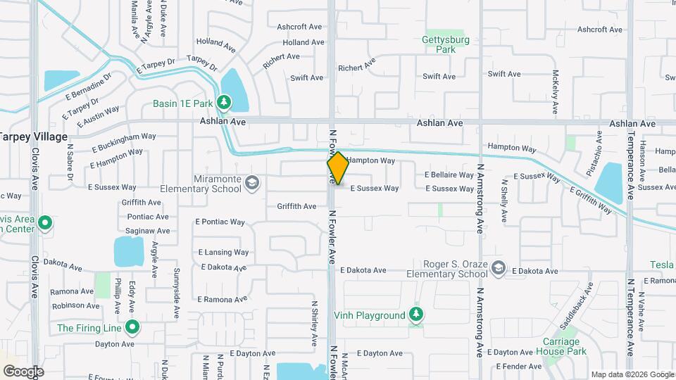 6004 E Sussex Way Map and Location Details