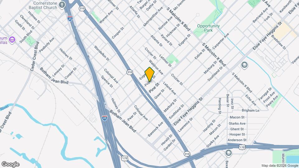 2224 Poplar St Map and Location Details