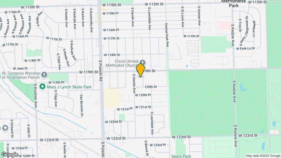 11946 S Ridgeway Ave Map and Location Details