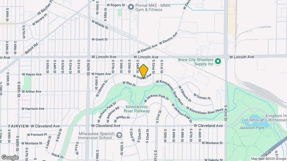 5309 W Hayes Ave Map and Location Details