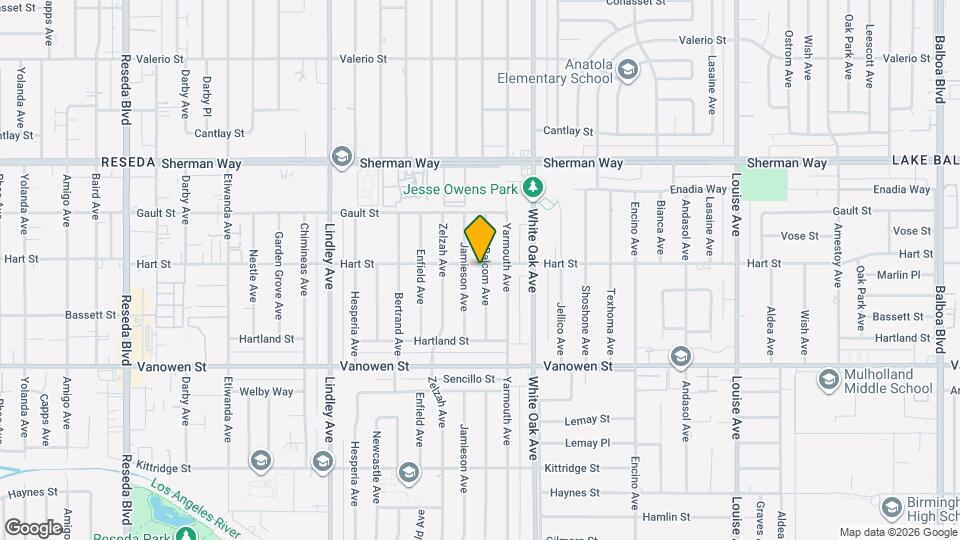 6961 Balcom Ave Map and Location Details