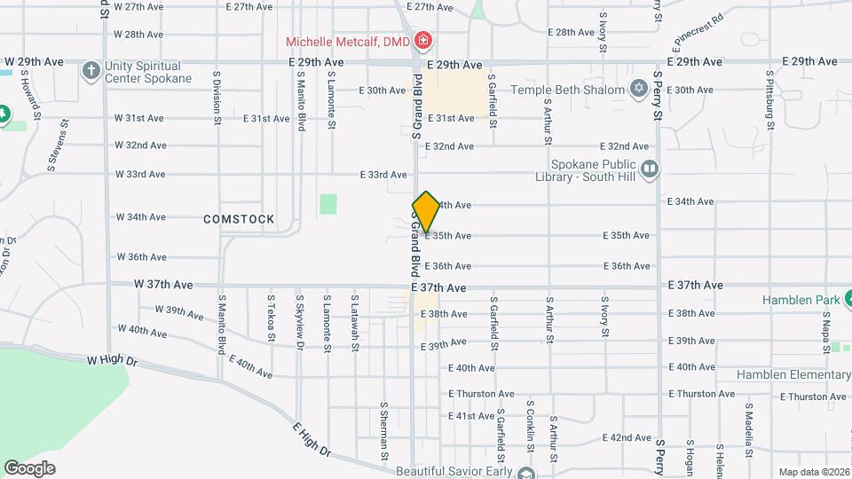 606 E 35th Ave Map and Location Details