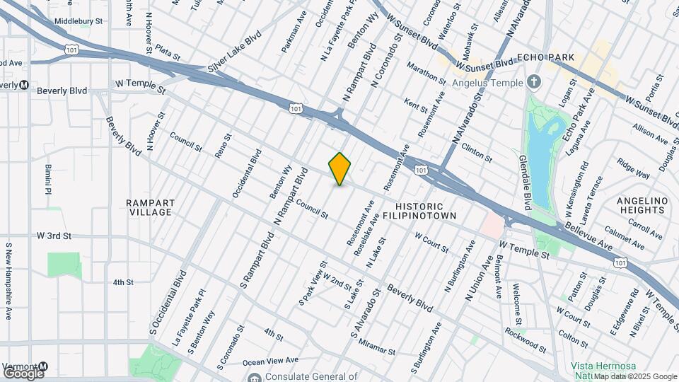 246 N Carondelet St Mapa y Detalles de la Ubicación