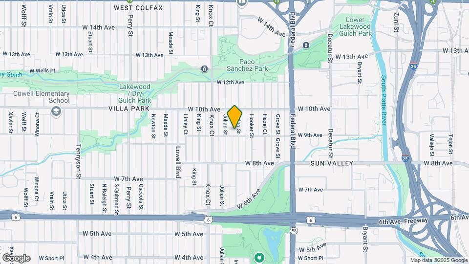915 Irving St Map and Location Details