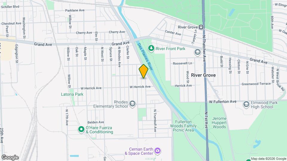 2524 N Grove St Mapa y Detalles de la Ubicación