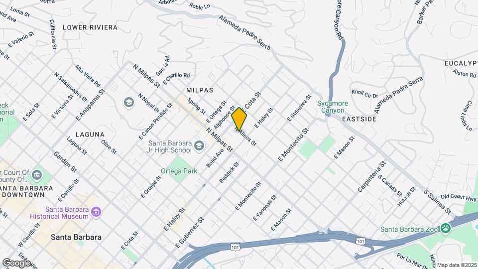 515 N Alisos St Map and Location Details