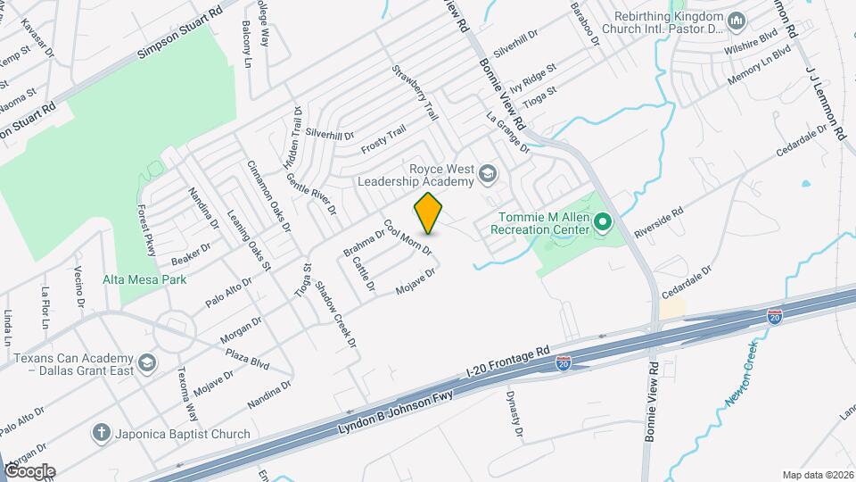 6654 Cool Morn Dr Map and Location Details