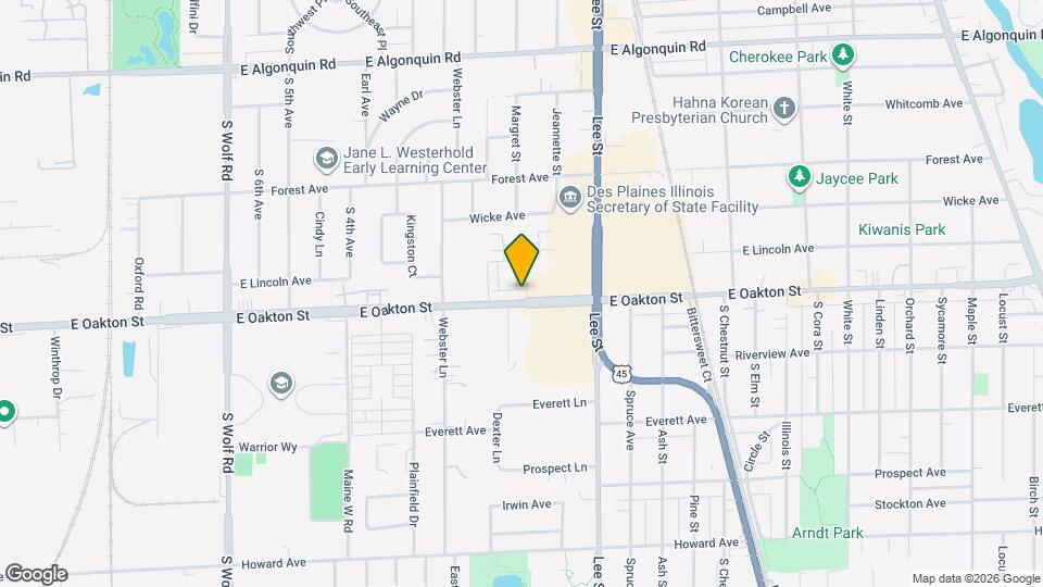 1060 E Oakton St Map and Location Details