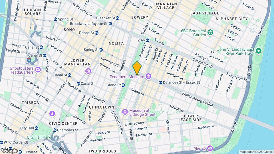 139 Eldridge St Mapa y Detalles de la Ubicación