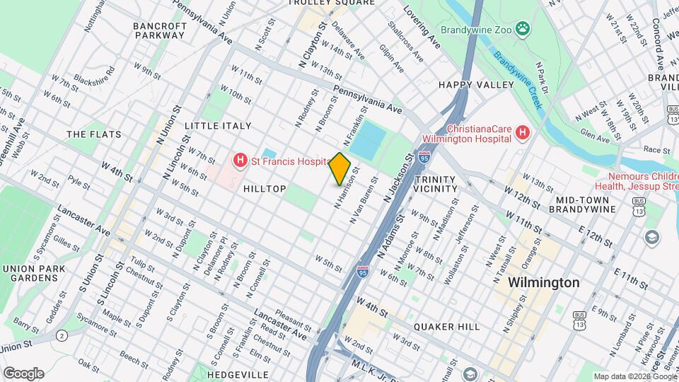 817 N Harrison St Map and Location Details