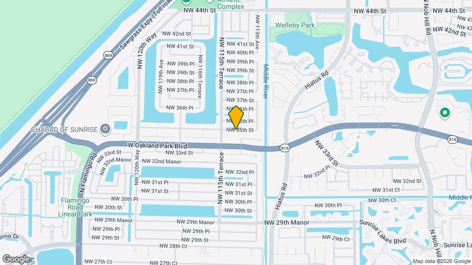 11420 NW 35th St Map and Location Details