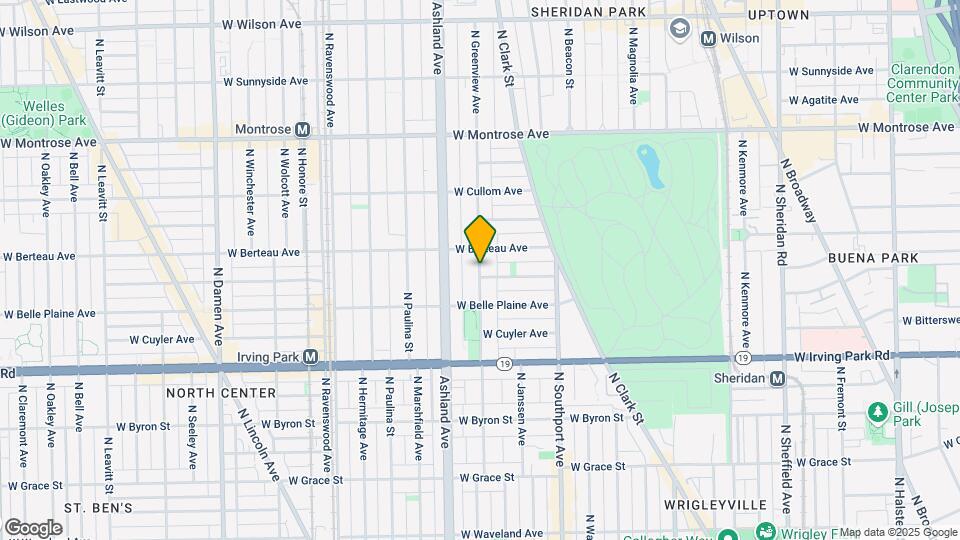 4137 N Greenview Ave Map and Location Details