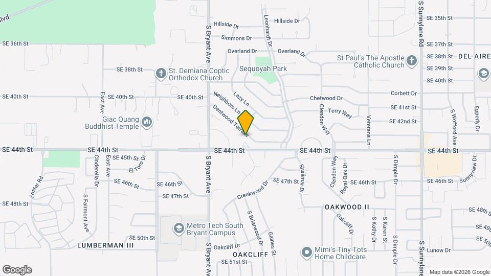 3216 Dentwood Terrace Map and Location Details