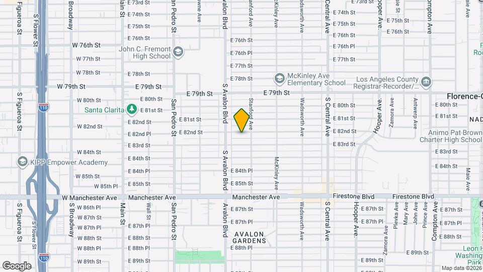 638 E 82nd St Map and Location Details