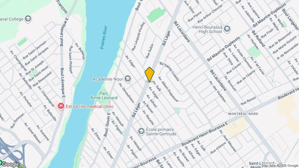 5480 Léger Boul Map and Location Details