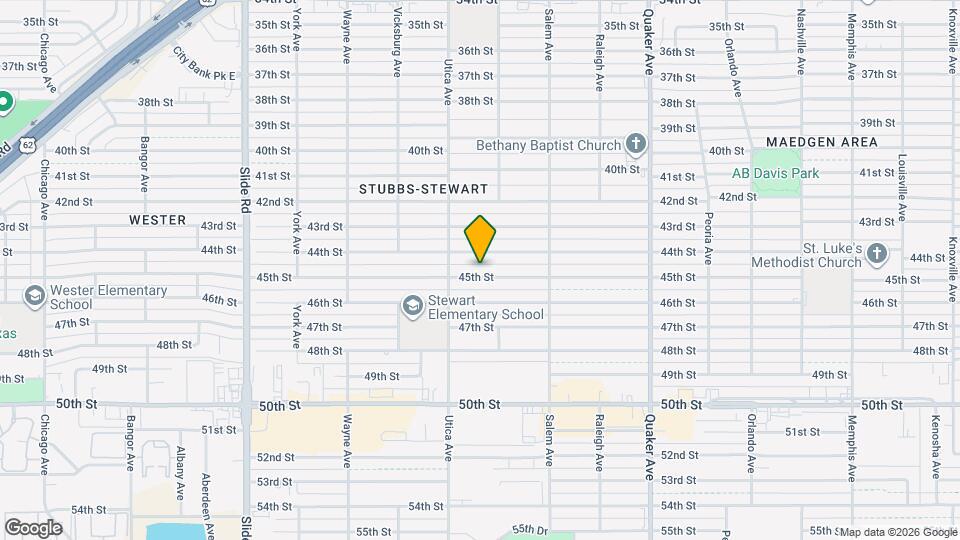 4710 45th St Map and Location Details