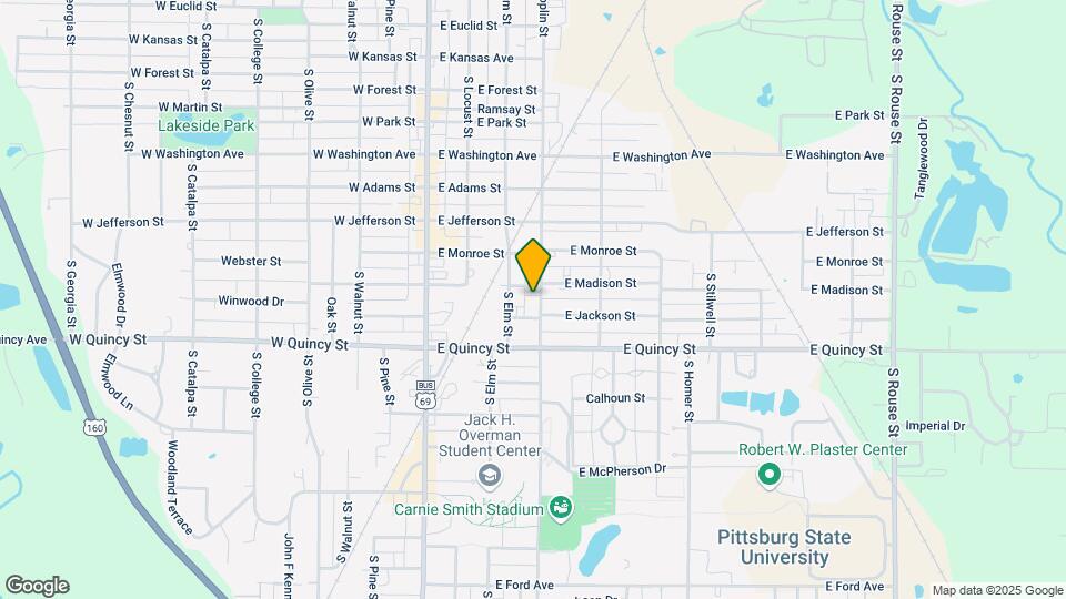 1108 S Joplin St-Unit -Apt C Map and Location Details