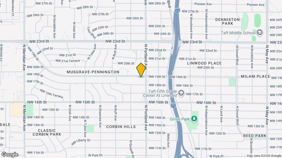 3718 NW 19th St Map and Location Details