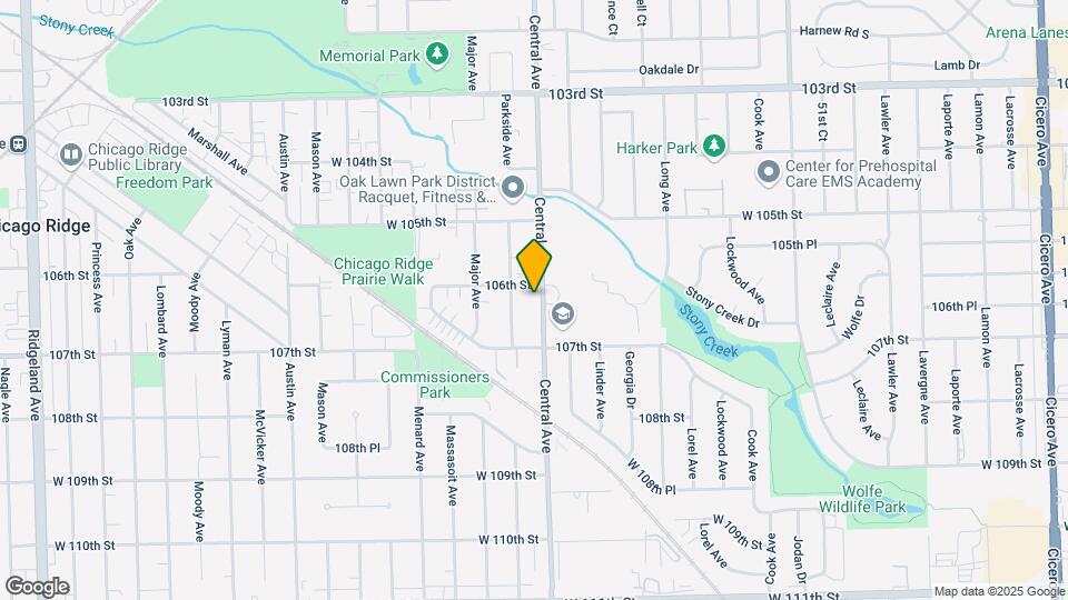 10608 S Central Ave Mapa y Detalles de la Ubicación