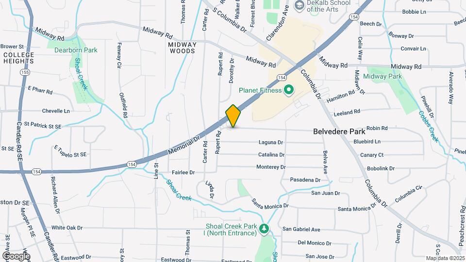 2853 Belvedere Ln Map and Location Details