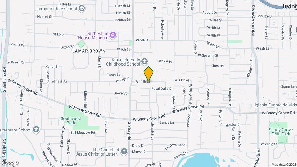 2214 W 11th St Map and Location Details