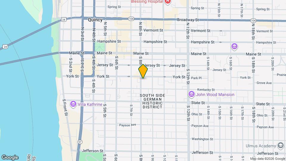 319 S 8th St Map and Location Details