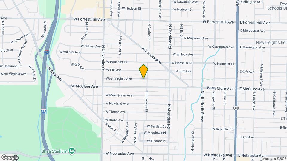 906 W Virginia Ave Mapa y Detalles de la Ubicación