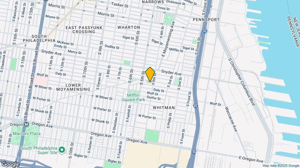 411 Tree St Map and Location Details