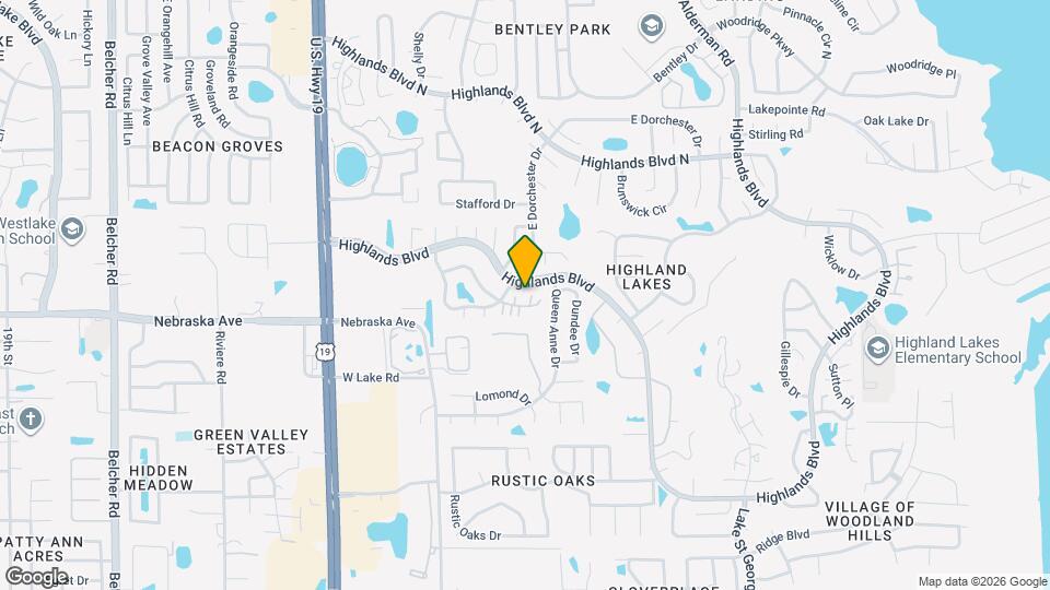 2842 Highlands Blvd Mapa y Detalles de la Ubicación