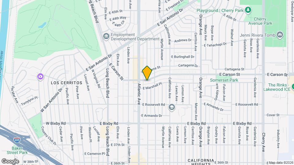 640 E Carson St Map and Location Details