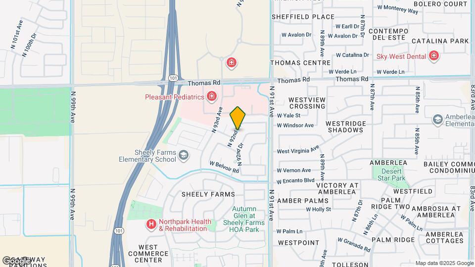 2405 N 92nd Ln Mapa y Detalles de la Ubicación