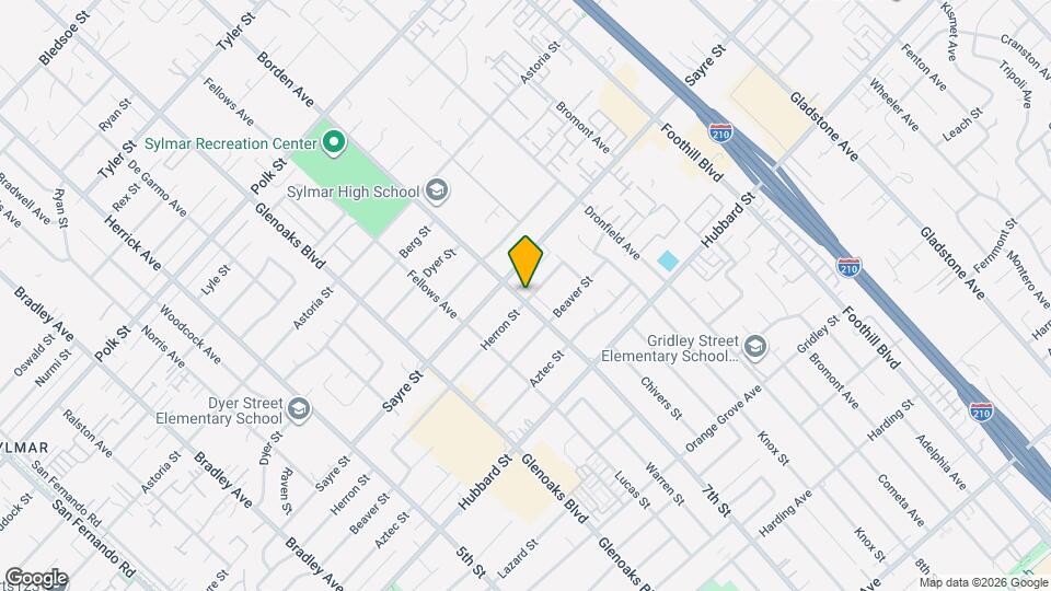 12902 Borden Ave Map and Location Details