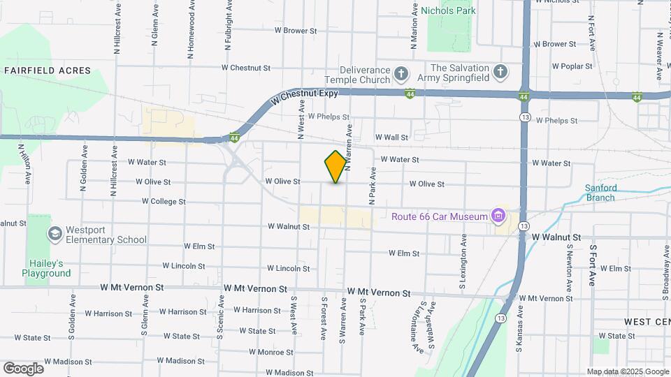 2316 W Olive St Map and Location Details