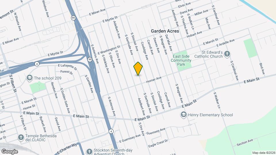 539 S Gertrude Ave Map and Location Details