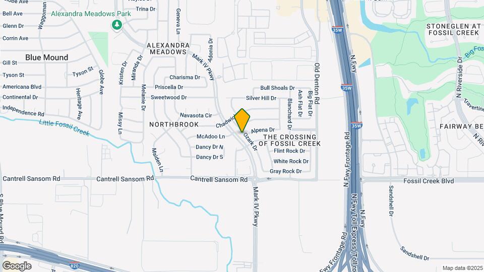 5817 Ozark Dr Map and Location Details
