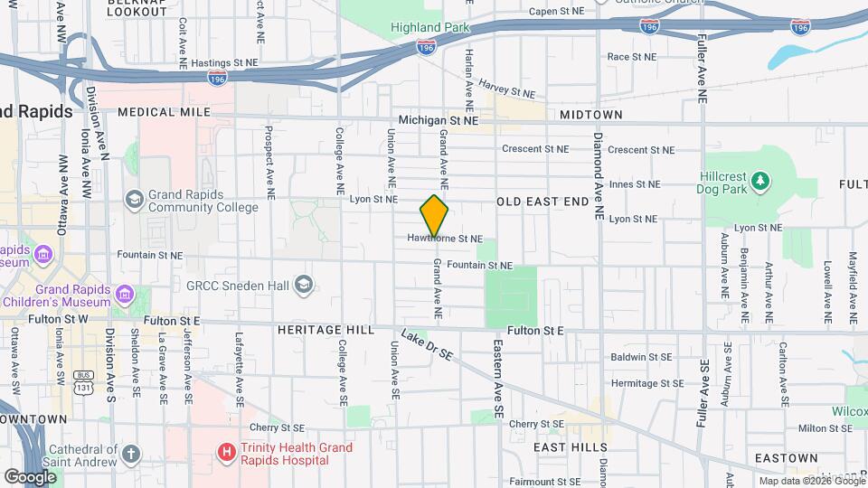 650 Hawthorne St NE Map and Location Details