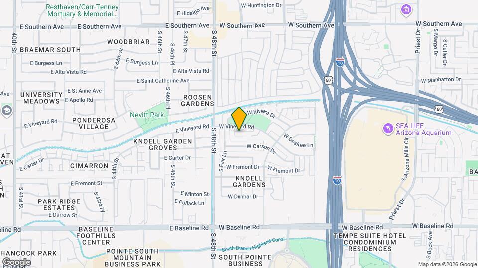 2614 W Greenway Rd Map and Location Details