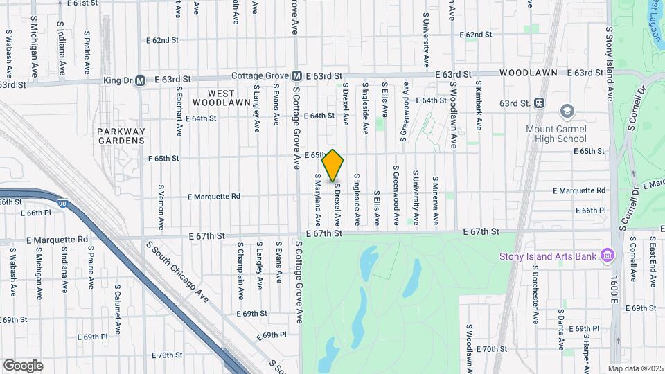 6550 S Drexel Ave Map and Location Details