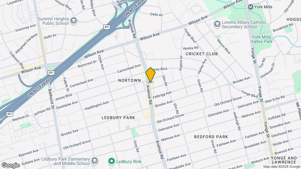 2017 Avenue Rd Map and Location Details