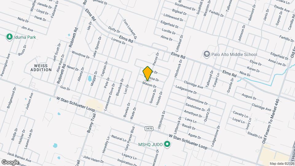 2707 Mason Dr Mapa y Detalles de la Ubicación