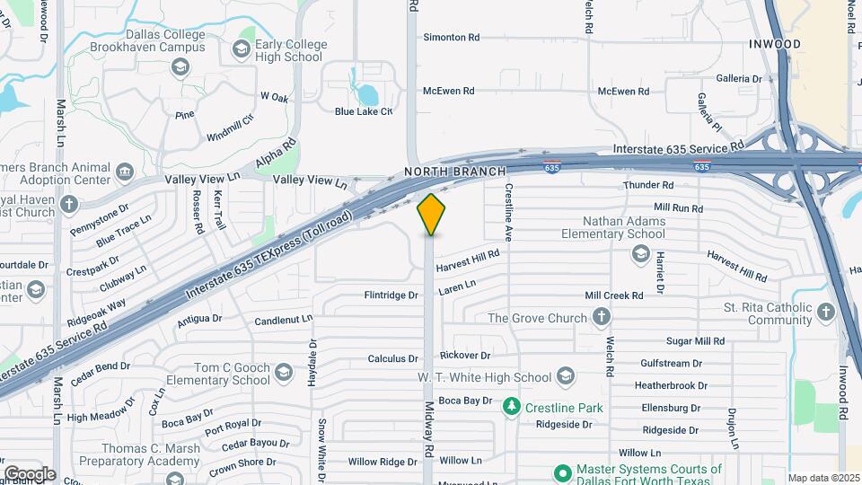 12830 Midway Rd Mapa y Detalles de la Ubicación