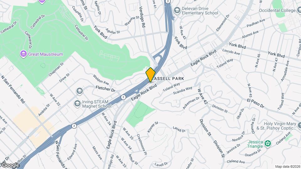 3901 Eagle Rock Blvd Map and Location Details