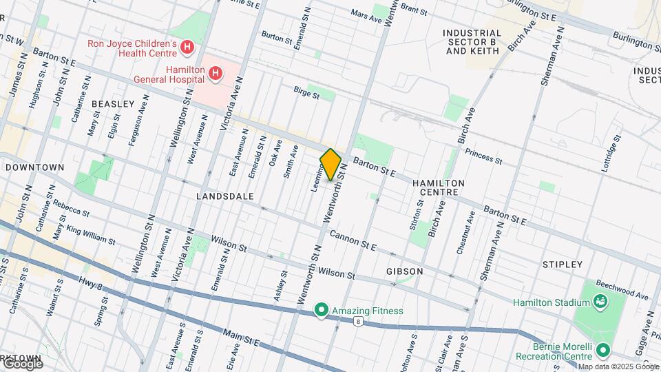 169 Wentworth St N Map and Location Details