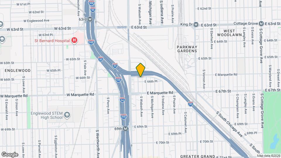 6615 S Wabash Ave Map and Location Details