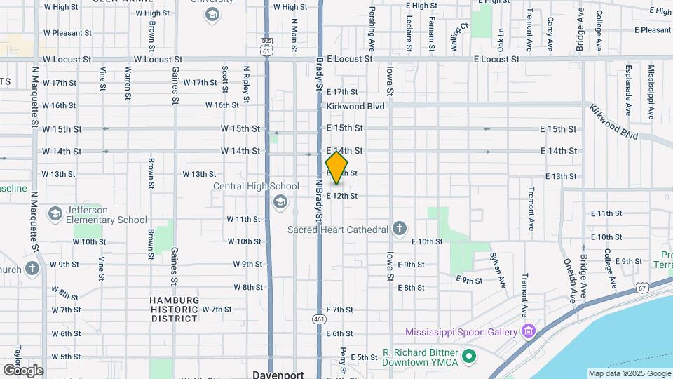 1206 N Perry St Map and Location Details