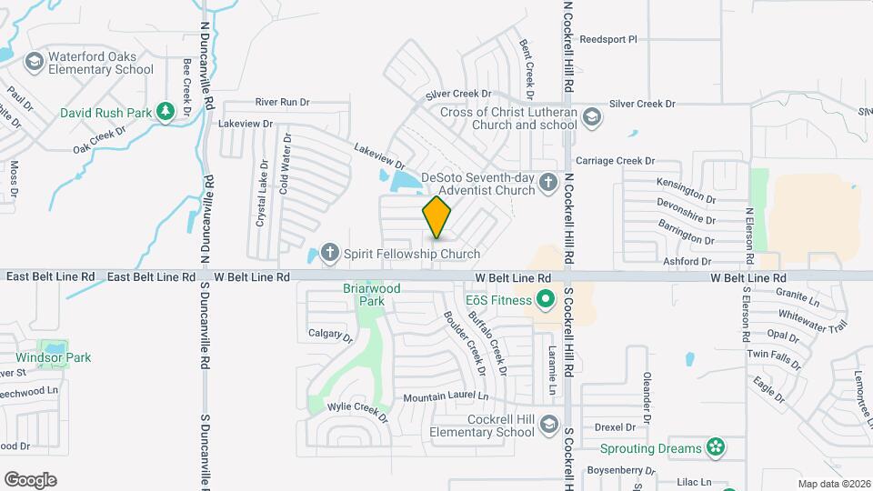 1510 Lost Creek Dr Mapa y Detalles de la Ubicación